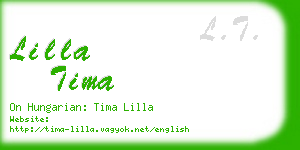 lilla tima business card